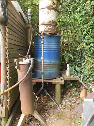 sat on top of old gasifier