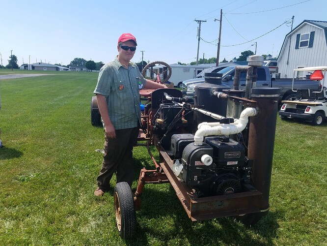 old Jakob North's charcoal tractor