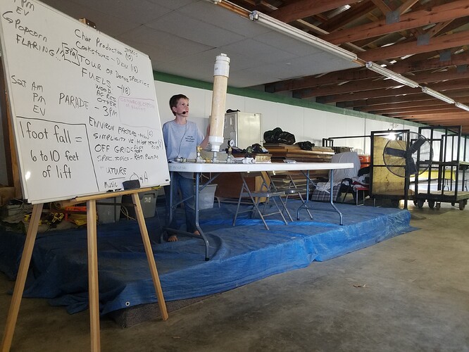 Jesse North explaining water ram