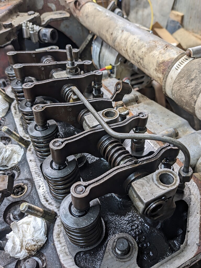 Rough running tractor... Broken rocker arm Homesteading Drive On Wood!