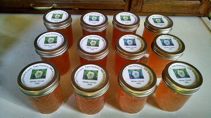 white clover jelly